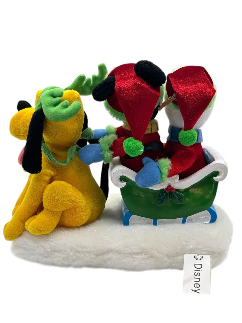 Gemmy Disney Pluto Mickey Mouse Donald 2004 plush animated Xmas figure